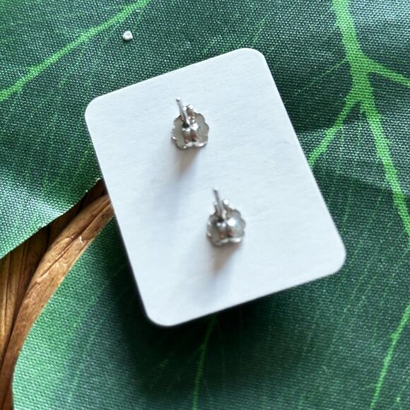 BOGO FREE BLUE BUTTON STATEMENT EARRINGS - Picture 5 of 5